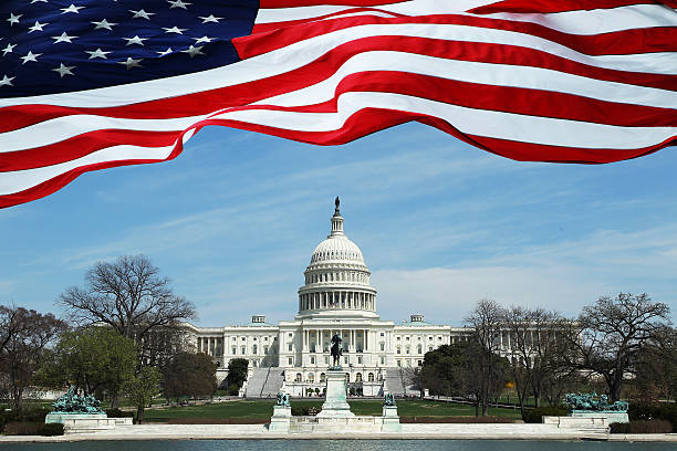 United States Capitol Rotunda. Senate and Representatives government home in Washington D.C.